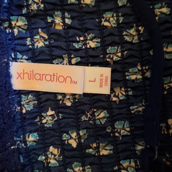 Xhilaration Smocked Fit & Flare Dress - Picture 6 of 8